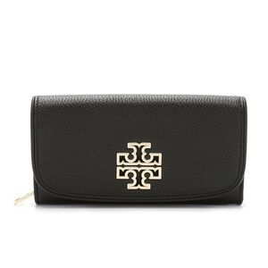 NWT Tory Burch Black Britten Duo Wallet